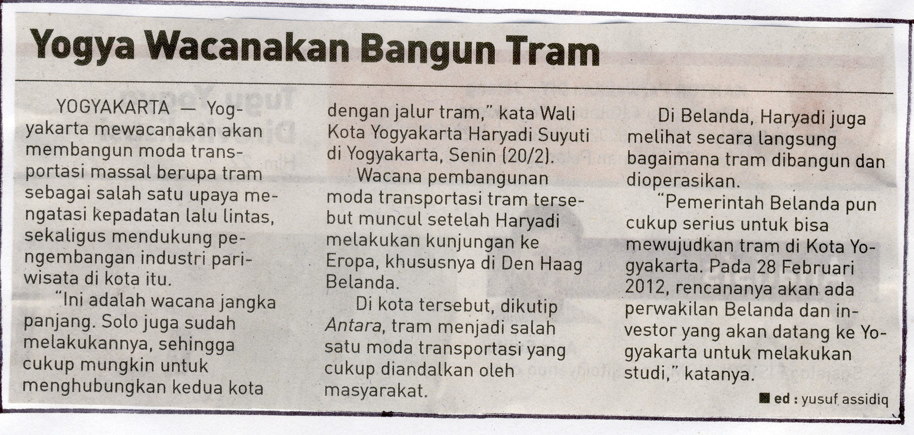 Kliping jogja terbaru